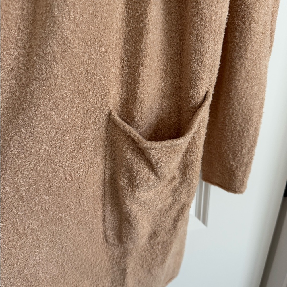 NWT Barefoot Dreams Tan Long Cardigan Sweater, Sz XL - Picture 2 of 6